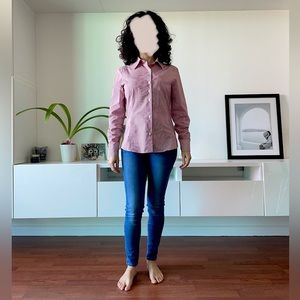 Striped shirt in white and red - Italian brand - Like new!